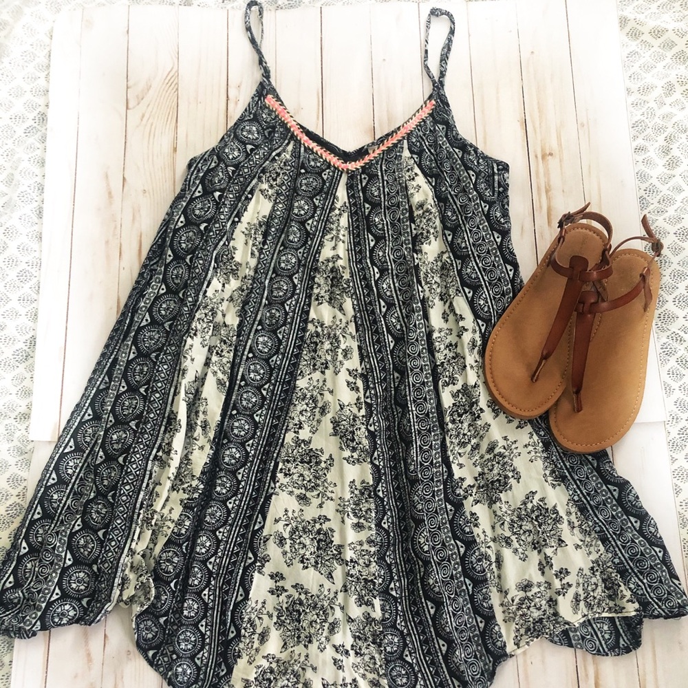 Black and white dress